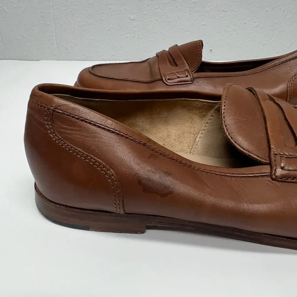 J. Crew Academia Leather Loafers Womens 7.5 School College Work Business Casual